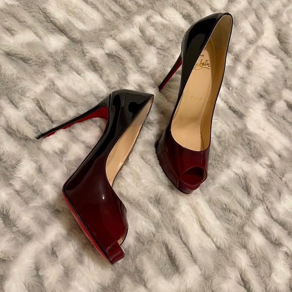 Christian Louboutin New Very Prive 120 Patent Degrade Size 36.5 - Picture 6 of 6